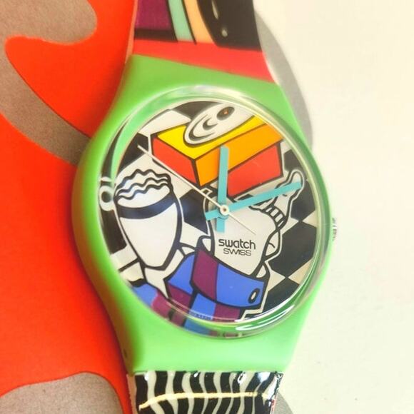 Swatch watch RAPP-ER GG134 1995 Standard Gents New old stock - Picture 5 of 10